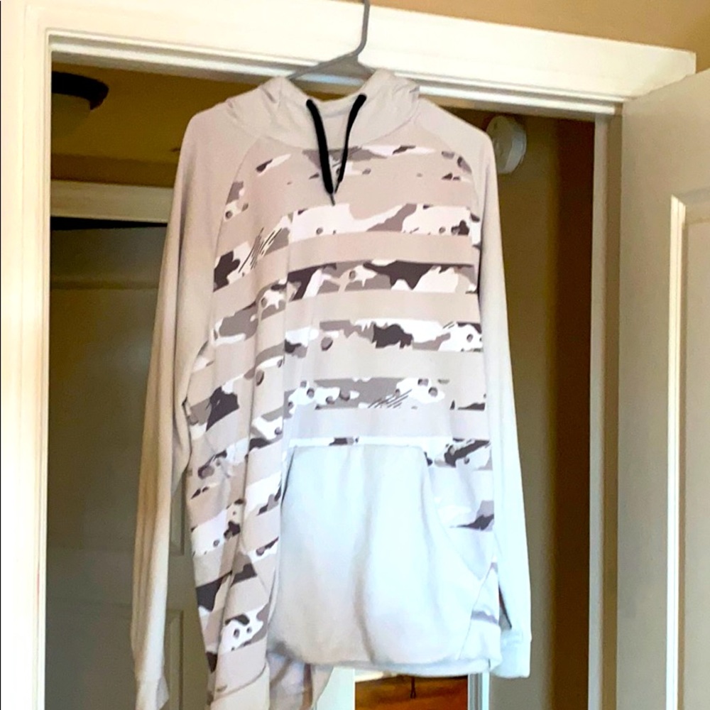 Nike White Camo Hoodie